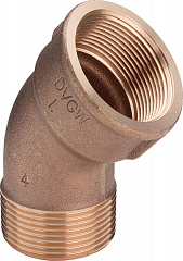 Отвод Viega R 1 1/2 х Rp 1 1/2 , бронза, модель 3121 внутренняя-наружная резьба, 45 градусов