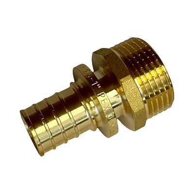 Переходник Rommer с наружной резьбой 16x3/4, латунь