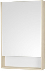Зеркальный шкаф Акватон Сканди 55 белый, дуб верона