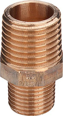 Ниппель Viega редукционный R-резьба бронза модель 3245 1/4x1/8 арт 441364