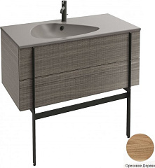 Тумба под раковину Jacob Delafon Nouvelle Vague 100 см ореховое дерево EB3032-E16