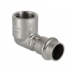 Угольник VALTEC из нержавеющей стали, 90 град. внутренняя резьба 18 x 1/2