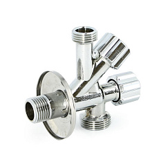 Вентиль UNI-FITT комбинированный Н 1/2 х 1/2 х 3/4 универсальный