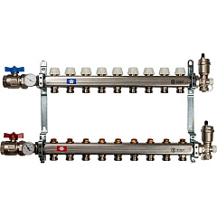 Коллектор Stout из нержавеющей стали в сборе без расходомеров 1/3/4x9, SMS 0912 000009