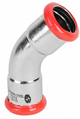 Колено MVI 45 градусов, из оцинкованной стали 18