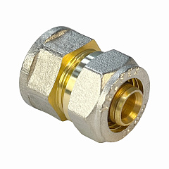 Соединитель Valfex для труб PE-RT/Al/PE-RT, обжимной с переходом на ВР 16 x 1/2 дюйма