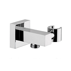 Подключение душевого шланга с держателем NICOLAZZI выход со стены квадратный 1/2 5690CR