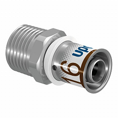 Штуцер с наружной резьбой Uponor S-PRESS PLUS 16-R3/4 НР