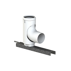 Отвод одностенный Cox Geelen 87 с опорой D=110 мм, CoxDENS PP