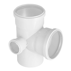 Крестовина Valfex PRIME двухплоскостная левая 110x110x50 87 градусов для внутренней малошумной канализации