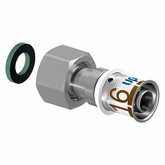 Штуцер с накидной гайкой Uponor S-PRESS PLUS 20-G3/4 НГ
