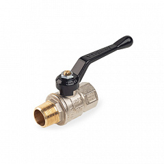 Кран шаровой Tiemme URAGANO 2211N НВ 1 1/2 ручка черная