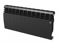 Биметаллический секционный радиатор отопления Royal Thermo Biliner 350 / Noire Sable / 12 секций
