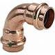 Отвод 90 медный Viega Profipress с SC-Countur d=22 (арт. 291 518)