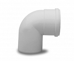 Отвод Baxi 90 алюминиевый эмалированный, диам. 80 мм(арт. KHG71401801)