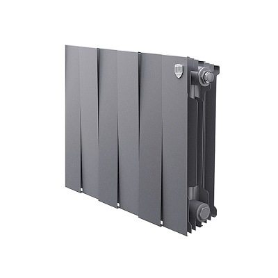 Биметаллический секционный радиатор отопления Royal Thermo PianoForte Silver Satin 300 / 1 секция