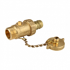 Кран шаровой Itap 139 со штуцером сливной 3/8