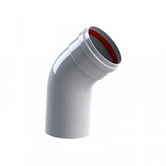 Колено BaltGaz 45гр., d=80 мм