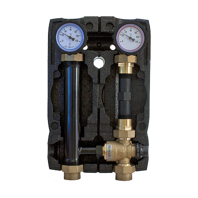 Насосная группа HOOBS DN25 (1ВР х 1 1/2НР), с термосмесителем без насоса