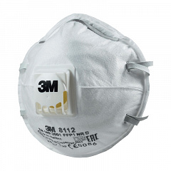 Полумаска фильтрующая 3М для защиты от аэрозолей 8112 FFP1
