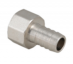 Штуцер для шланга VALTEC с внутренней резьбой 1/2 х 16 мм, никелированная латунь