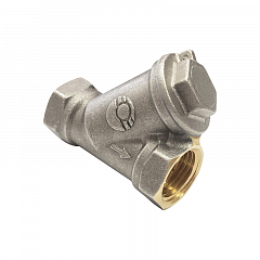 Фильтр сетчатый Valfex под пломбу, никелированный, ВР/ВР, 3/4