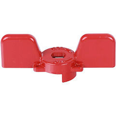 Ручка-бабочка Stout для полнопроходных шаровых кранов 1/2 и 3/4 дюйма, красная