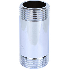 Удлинитель Stout 1/2x125мм из латуни, хромированный, резьба наружная