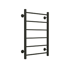 Полотенцесушитель водяной Термодизайн STEEL Q (лесенка) W=500, H=600 (6 перекладин) 1/2 ВР графит