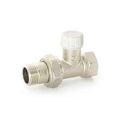 Вентиль обратный UNI-FITT НВ 1/2 никелированный с разъёмным соединением