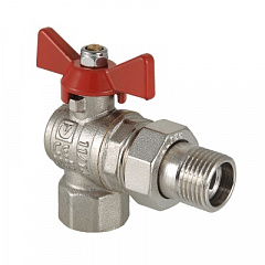 Кран шаровой VALTEC Base угловой с полусгоном 1 ВН