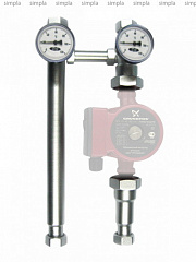 Насосная группа Дизайнсталь ДУ32 со смесителем П