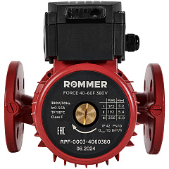 Циркуляционный насос Rommer FORCE фланцевый трехскоростной 40-60F 380V