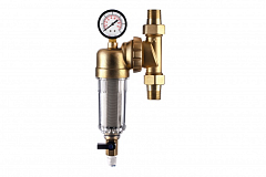 Фильтр Гейзер Бастион 312 - 3/4 с поворотным механизмом и манометром