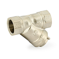 Фильтр косой UNI-FITT OPTIMAL ВВ 1/2 600 мкм с отверстием для пломбировки, никелированный