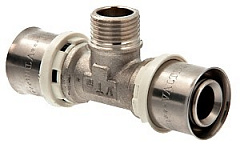 Тройник пресс с переходом на нар. р. VALTEC 26х3/4х26, VTm.233.N.260526