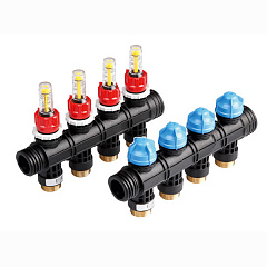 Коллектор TECE пластиковый для поверхностного отопления 4 контура