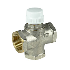 Клапан смесительный Valfex трехходовой 1 дюйм (с боковым смешиванием, возможно полное перекрытие)