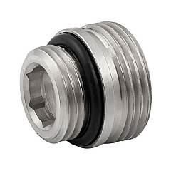 Ниппель Elsen переходной с уплотнением, 1/2Oring - 3/4ЕК, никелированный