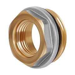 Переходник для спускника коллектора HOOBS , 1 нр х 1/2 вр, с прокладкой.