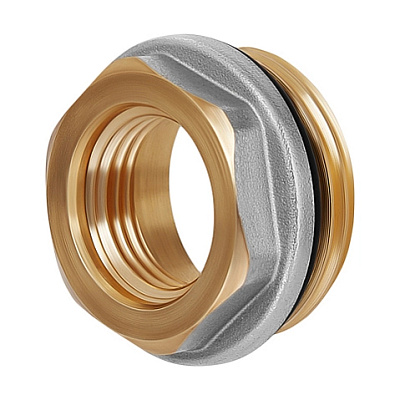 Переходник для спускника коллектора HOOBS , 1 нр х 1/2 вр, с прокладкой.