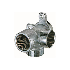 Тройник настенный FAR 1/2 (ВР)-М24х19-М24х19, хромированная латунь