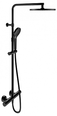 Душевая стойка KEUCO с термостатом KEUCO PLAN BLUE, черный матовый 53926372321