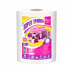 Салфетка универсальная Супер Тряпка 250х230мм, рулон (200шт)