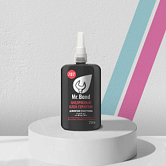 Клей-герметик анаэробный Mr.Bond 707 красный (Мистер Бонд 707), 250 г