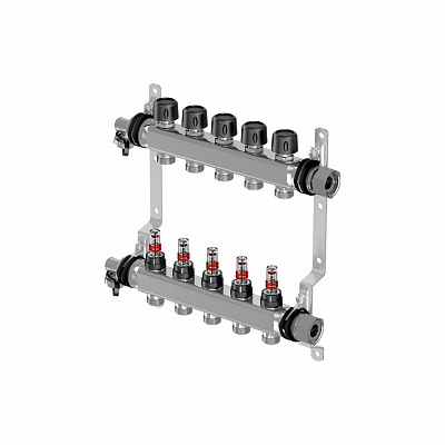Коллектор Uponor Vario S с расходомерами FM 11 контуров