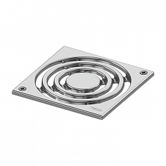 Декоративная решетка TECE TECEdrainpoint S, нержавеющая сталь, 150 мм, с фиксаторами