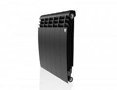 Биметаллический секционный радиатор отопления Royal Thermo Biliner Noir Sable 500 / 6 секций