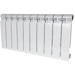 Биметаллический секционный радиатор отопления Stout Alpha 350 / 10 секций