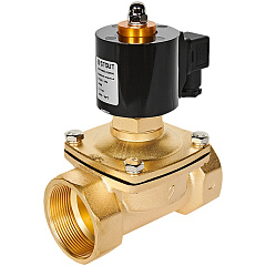 Клапан соленоидный (электромагнитный) Stout прямого действия, НО, 24В, G2, EPDM